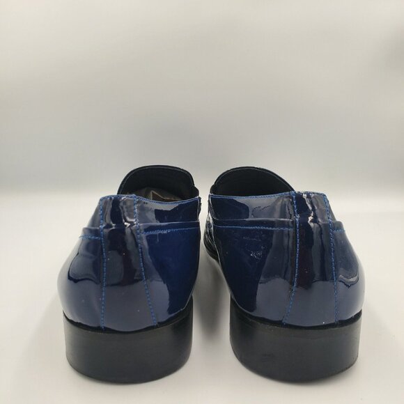 Giovanni Conti Mens blue leather Shoes Blue US 10 EU 43 - Picture 4 of 8